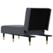 Chaise Longue Dark Grey Velvet Tpxnbk