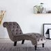 Chaise Lounge Grey Velvet Xanlbk
