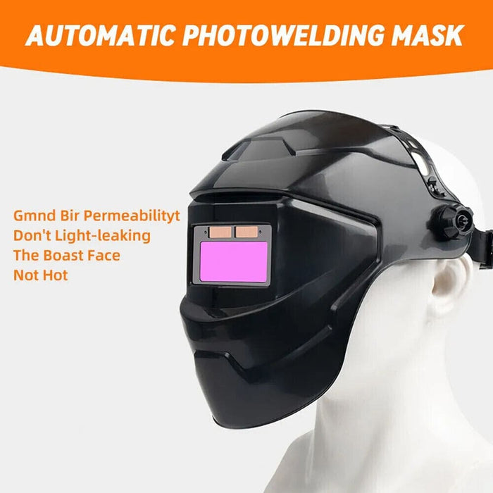 Chameleon Welding Helmet with Large View Solar Power