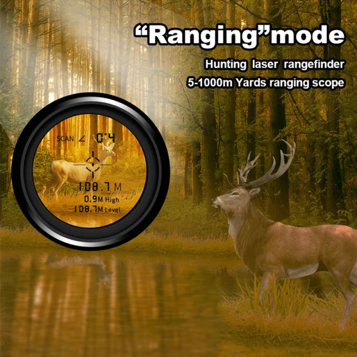 Chargable Laser Rangefinder for Golf and Hunting