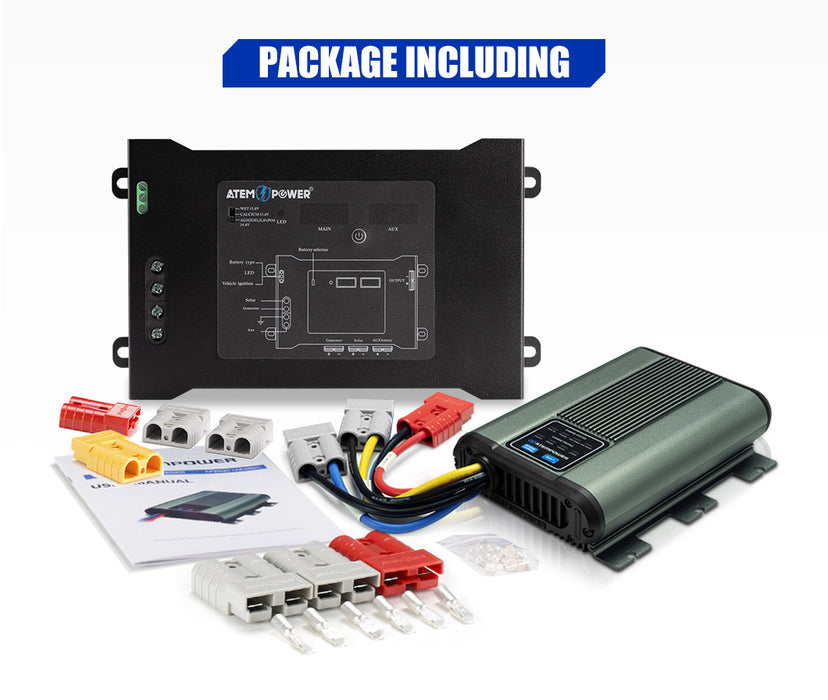 12V 40A Dc To Dc Battery Charger With Mppt Solar Dual Battery + Smart Hub