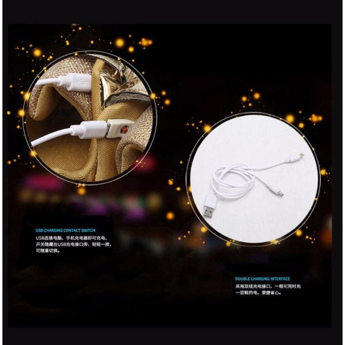 Usb Charging Led Glowing All Sizes Sneakers for Tennis
