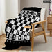 Checkered Chess Board Fleece Throw Blanket Warm
