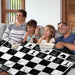 Checkered Chess Board Fleece Throw Blanket Warm