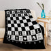 Checkered Chess Board Fleece Throw Blanket Warm