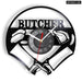 Chef Butcher Knives Vinyl Record Wall Clock