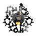 Chemistry Experiments Led Vinyl Record Wall Clock Science