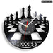 Chess Wall Clock Vinyl Record Art for Lovers