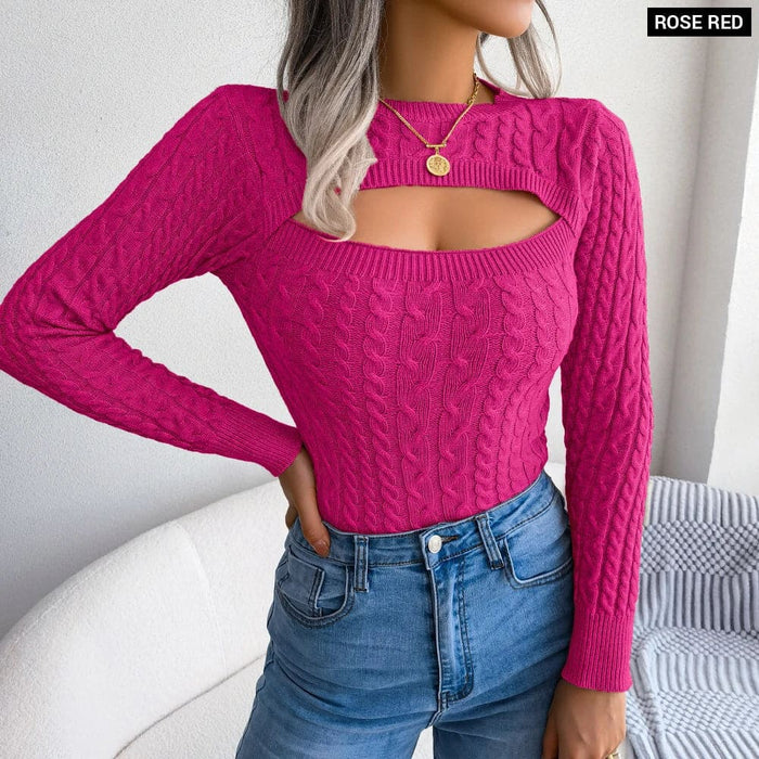 Chic Hollow out Sweater for Women