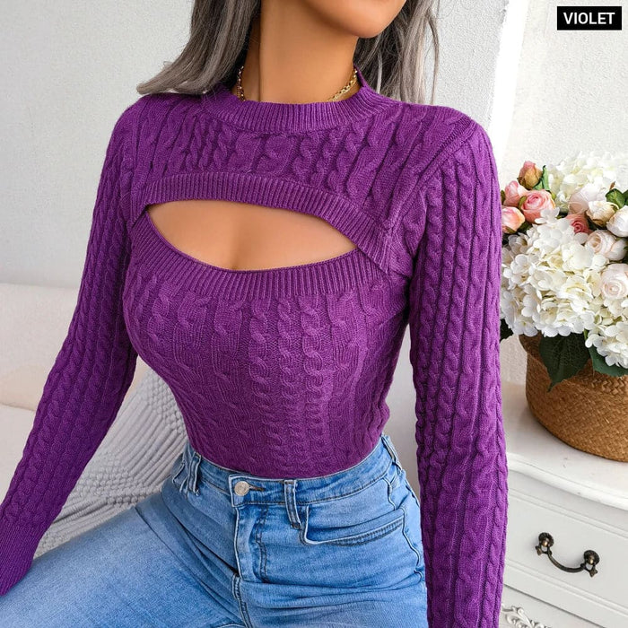 Chic Hollow out Sweater for Women