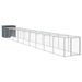 Chicken Cage With Run Anthracite 110x1017x110 Cm Galvanised