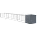 Chicken Cage With Run Anthracite 110x1017x110 Cm Galvanised