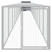 Chicken Cage With Run Anthracite 110x1221x110 Cm Galvanised