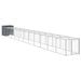 Chicken Cage With Run Anthracite 110x1221x110 Cm Galvanised
