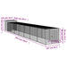 Chicken Cage With Run Anthracite 110x813x110 Cm Galvanised