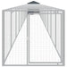 Chicken Cage With Run Anthracite 117x1221x123 Cm Galvanised