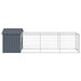 Chicken Cage With Run Anthracite 117x405x123 Cm Galvanised
