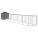 Chicken Cage With Run Anthracite 117x813x123 Cm Galvanised