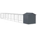 Chicken Cage With Run Anthracite 117x813x123 Cm Galvanised