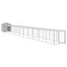 Chicken Cage With Run Light Grey 117x1221x123 Cm Galvanised