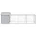 Chicken Cage With Run Light Grey 117x405x123 Cm Galvanised