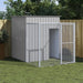 Chicken Cage With Run Light Grey 165x251x181 Cm Galvanised