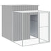 Chicken Cage With Run Light Grey 165x251x181 Cm Galvanised