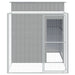 Chicken Cage With Run Light Grey 165x251x181 Cm Galvanised