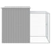 Chicken Cage With Run Light Grey 165x251x181 Cm Galvanised