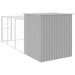 Chicken Cage With Run Light Grey 165x455x181 Cm Galvanised