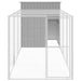 Chicken Cage With Run Light Grey 165x455x181 Cm Galvanised