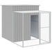 Chicken Cage With Run Light Grey 165x863x181 Cm Galvanised