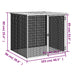 Chicken Cage with Roof Anthracite 103x98x90 Cm Galvanised