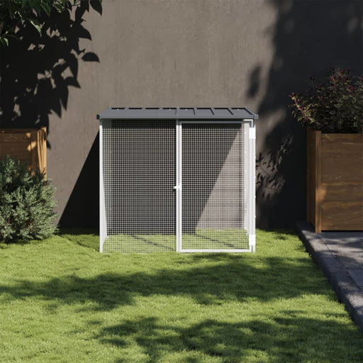 Chicken Cage with Roof Anthracite 103x98x90 Cm Galvanised