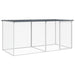 Chicken Cage with Roof Anthracite 203x98x90 Cm Galvanised
