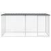 Chicken Cage with Roof Anthracite 203x98x90 Cm Galvanised