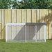 Chicken Cage with Roof Anthracite 203x98x90 Cm Galvanised