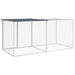 Chicken Cage with Roof Anthracite 203x98x90 Cm Galvanised