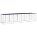 Chicken Cage with Roof Anthracite 403x98x90 Cm Galvanised