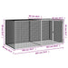 Chicken Cage with Roof Light Grey 203x98x90 Cm Galvanised