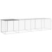 Chicken Cage with Roof Light Grey 403x98x90 Cm Galvanised