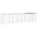 Chicken Cage with Roof Light Grey 403x98x90 Cm Galvanised