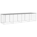 Chicken Cage with Roof Light Grey 403x98x90 Cm Galvanised