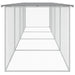 Chicken Cage with Roof Light Grey 403x98x90 Cm Galvanised