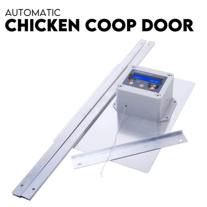 Chicken Coop Door with Digital Lcd Screen to Manage Timer