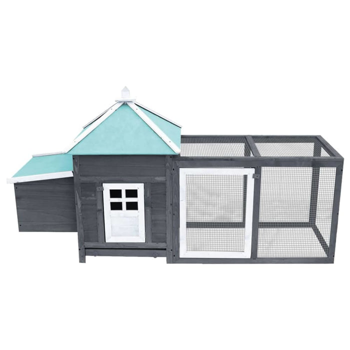 Nz Local Stock-chicken Coop with Nest Box Grey Solid