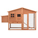 Chicken Coop with Nest Box Solid Fir Wood Oibnla