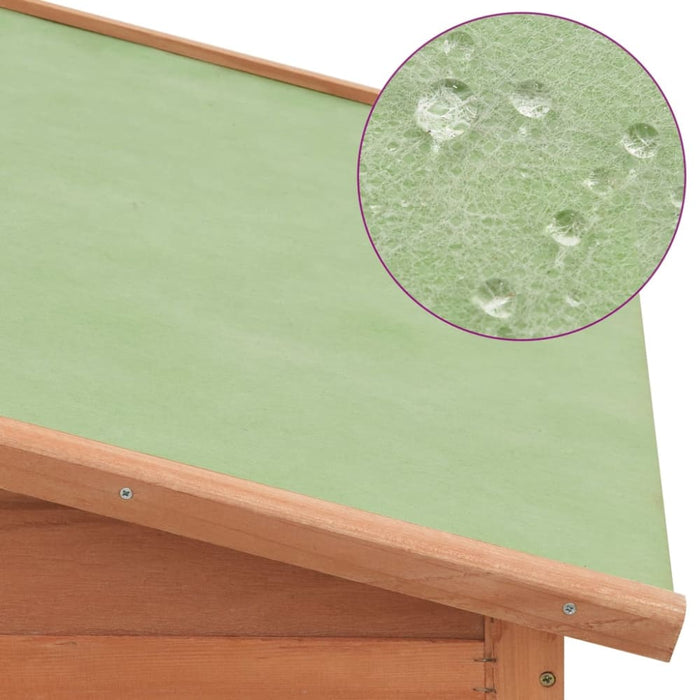 Chicken Coop with Nest Box Solid Fir Wood Oibnla