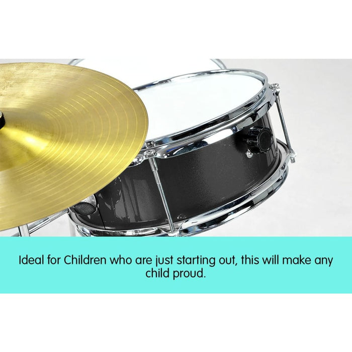 Children’s 4pc Drum Kit - Black