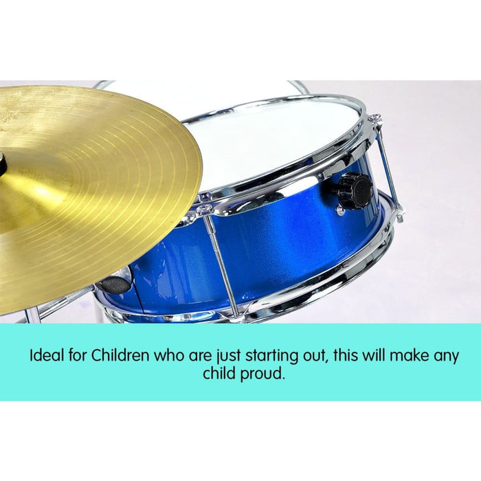 Children’s 4pc Drum Kit - Blue